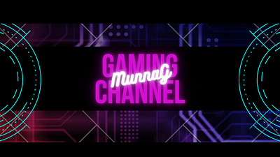 MunnaG (Channel Cover) branding design graphic design youtube banner youtube channel cover