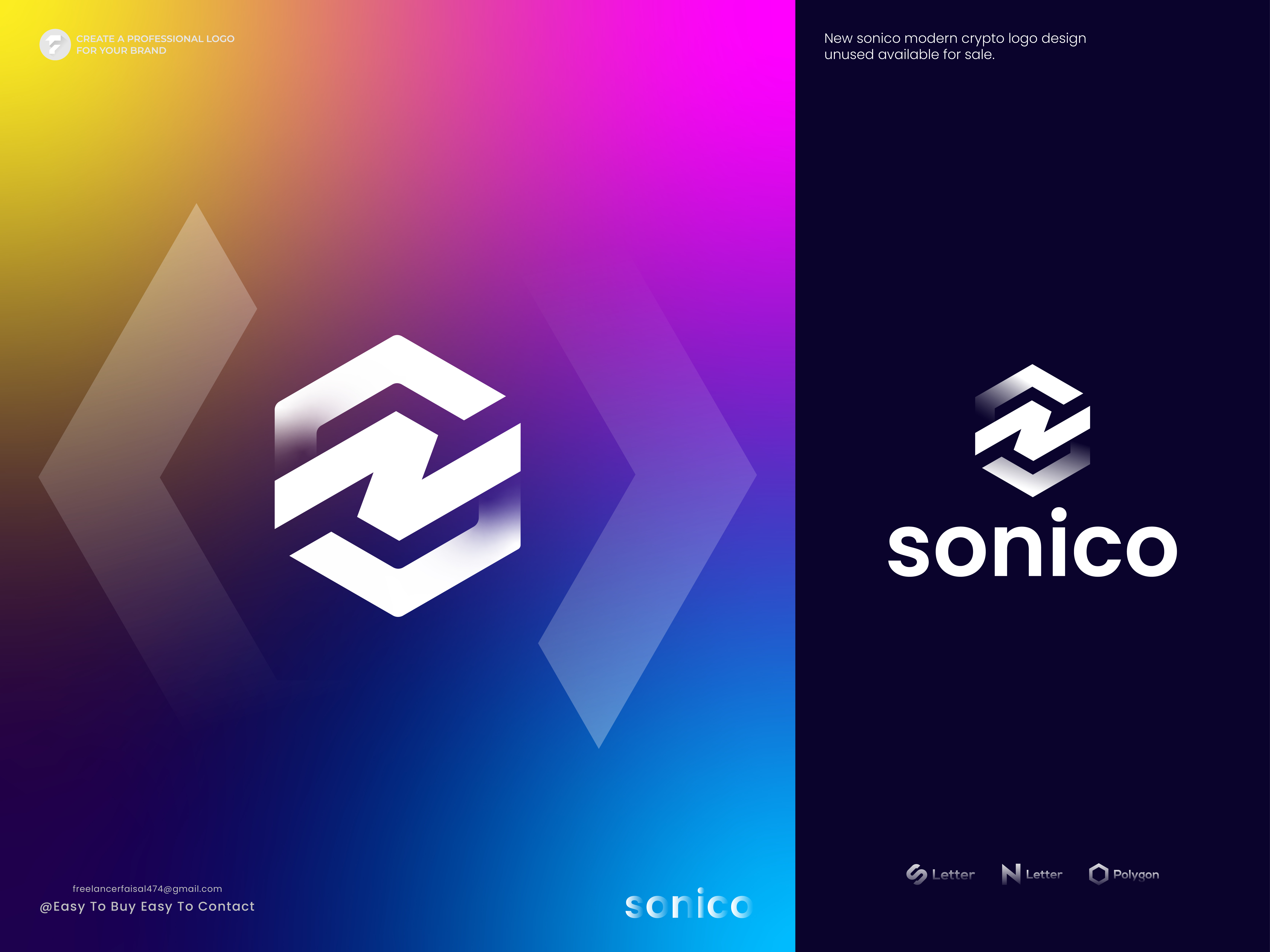 Branding - Logo Design - Sonico logo by Fieon Art ✪ on Dribbble