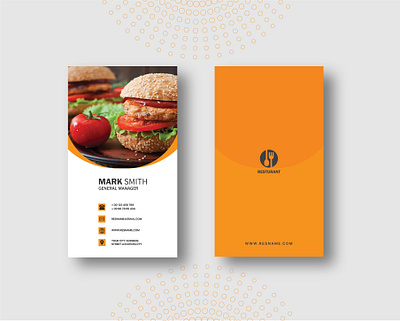 Vertical Business Card Design template corporate visiting card
