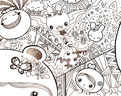 Day 026-365 Having Fun 365project cute illustration ink kawaii