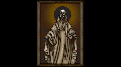 Mother's of Horror II (For Sale) artwork darkart design dotwork drawing illustration macabre skull