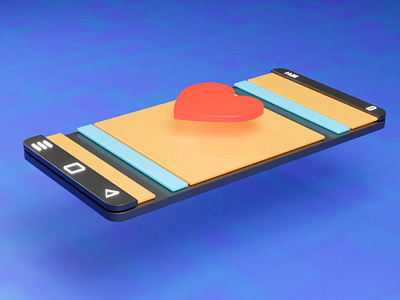 Animation : Double_Tap 3d animation design illustration render ui