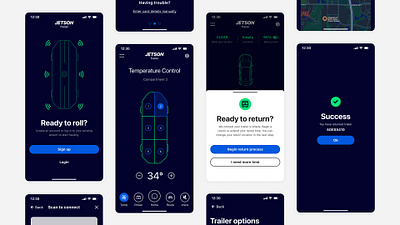 Jetson Trailer Concept autonomous concept control education iphone mobile modal project school ui university ux vechile