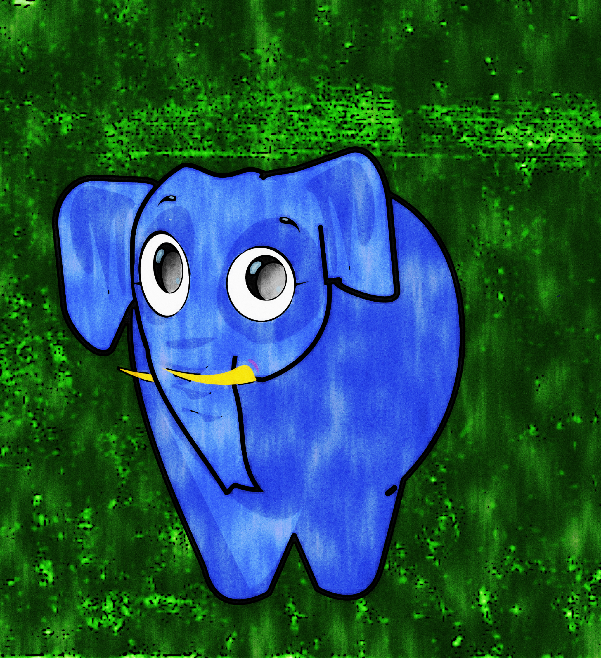 Nellafunt doodle elephant illustration nellafunt noise shunte88 vector