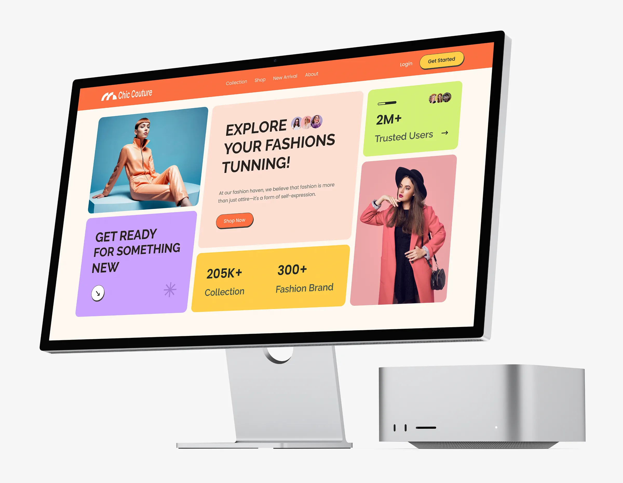 Modern Fashion E-commerce Website UI brutalism clothing store colorful ecommerce ecommerce website fashion fashion brand fashion website landing page minimalist modern ui online shopping shopify shopify store ui design ux design web design