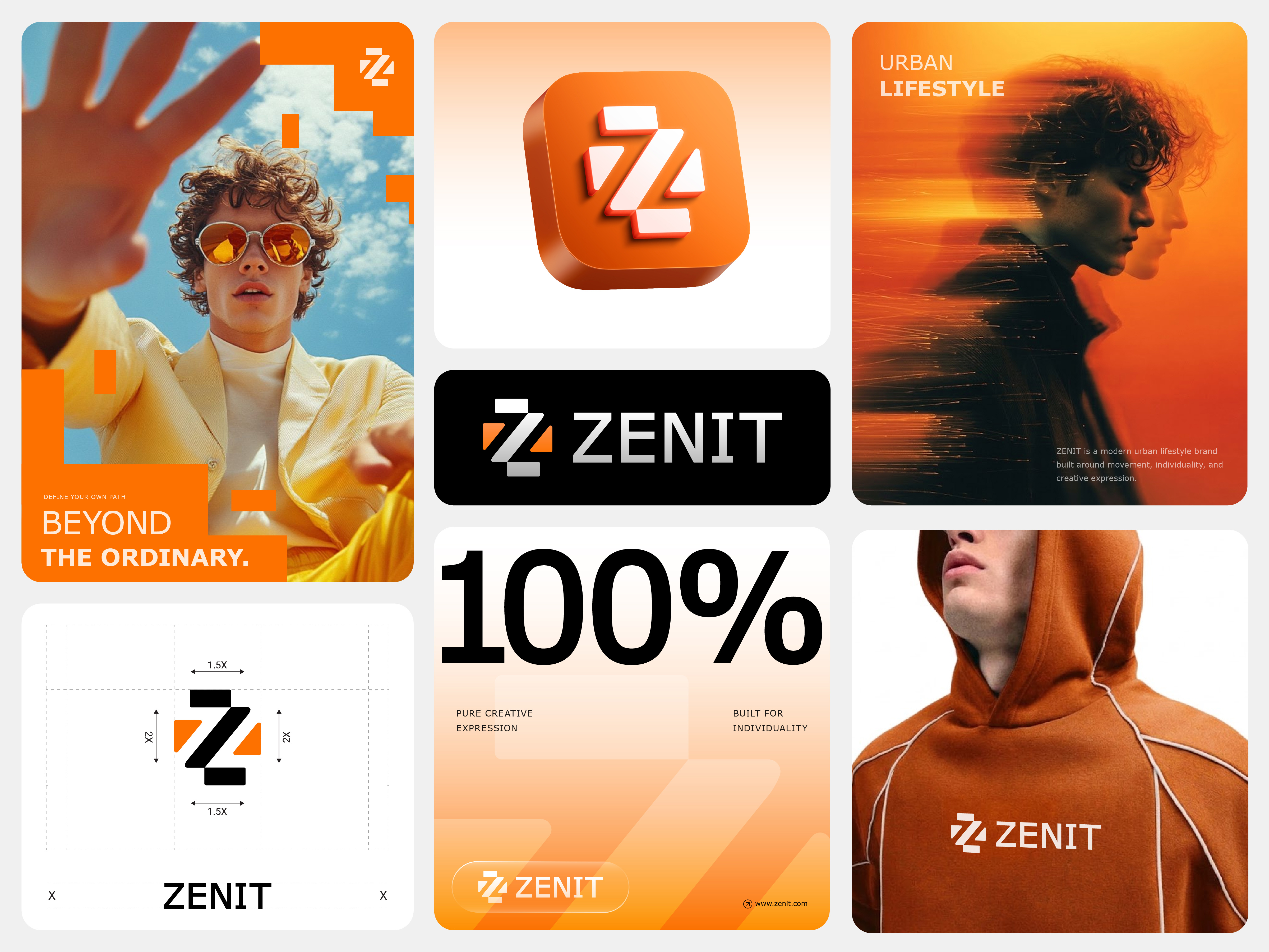 ZENIT Urban Lifestyle Brand Identity & Logo Design brand guidelines brand identity branding creative wisdom design fashion branding geometric logo lifestyle branding logo design logo mark modern logo urban branding visual identity z logo
