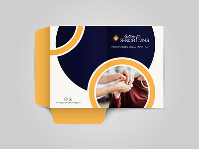 Senior Living Presentation Folder Design design elder care folder design golden years memory care nursing home presentation folder quality of life retirement community senior activities senior care senior citizen senior health senior living senior living folder socialization