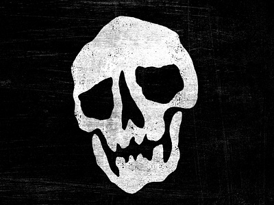 SKULL 022523 adam hanson creepy design halloween illustration logo metal skull skulls spooky xerox