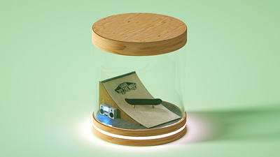 Capsule 3d art cinema4d illustration octanerender