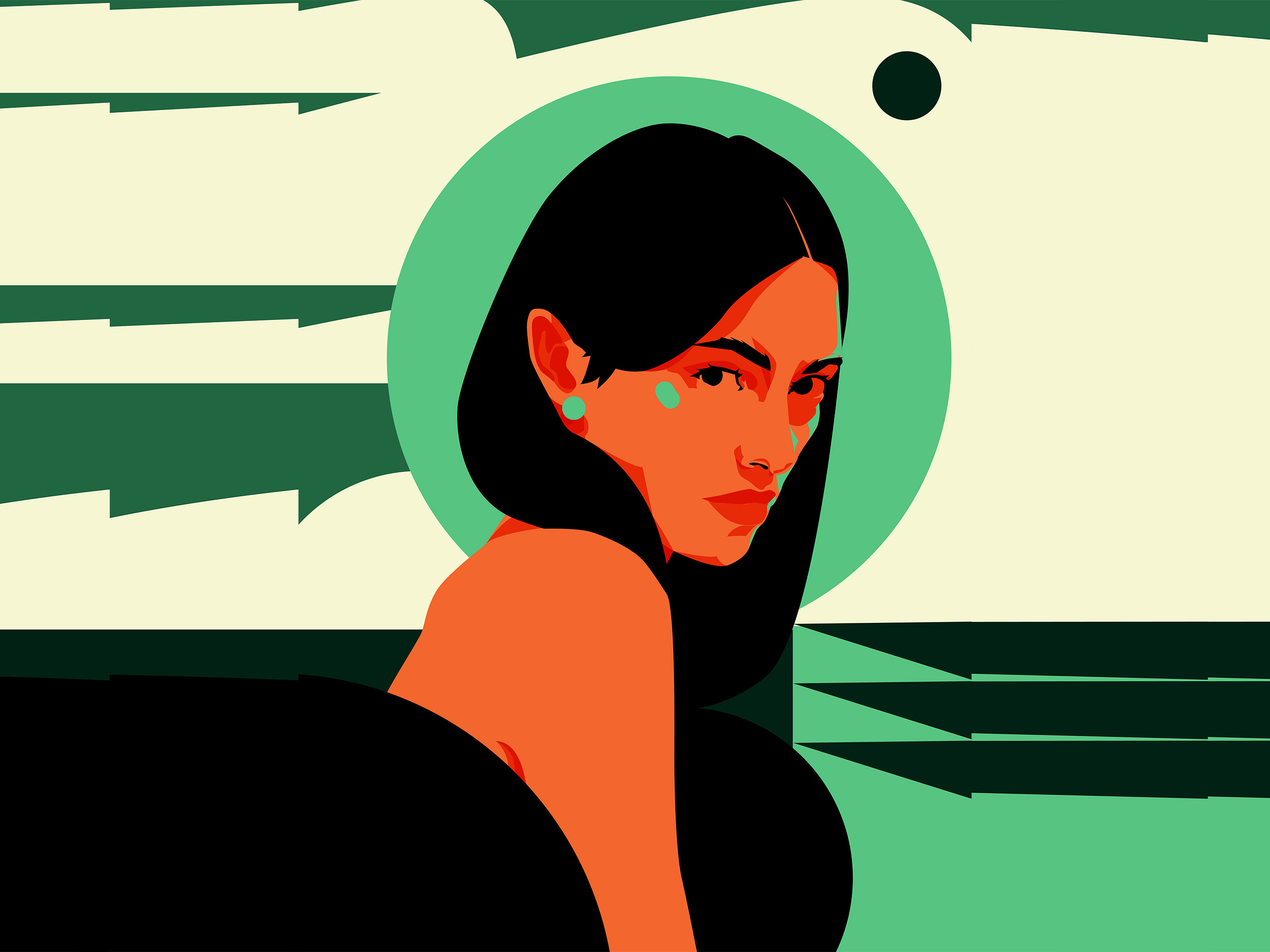 2789 abstact illustration abstract beauty composition design emotions girl illustration girl portrait glam graphic design illustration laconic lines look minimal portrait portrait illustration poster woman illustration woman portrait