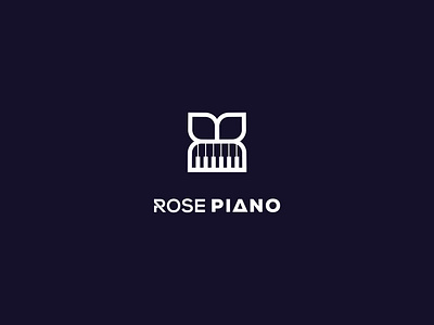New project done rose piano brand identity design brading identity logo design minimal minimalist modern