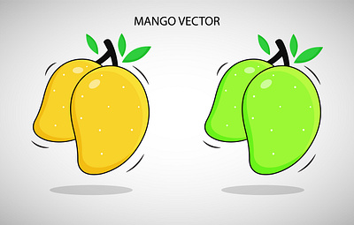 Mango Illustration Vector art cute mango mango illustration vector art