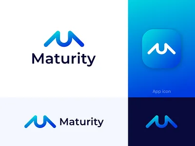 Maturity logo design | M letter mark | Brand logo | Branding 3d animation app design brand identity branding graphic design illustration logo logofolio logos logotype m lettermark minimalist modern logo motion graphics typography ui vector website