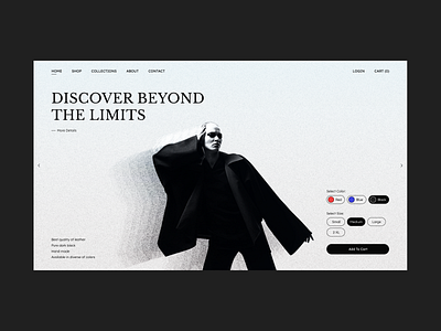 Thernethy - Fashion Store Concept clean creative ecommerce fashion minimal shop store typography ui website