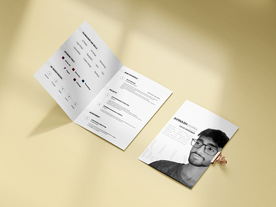 CV / Resume - Brochure concept 2023 branding cv design figma graphic design illustration logo portfoliodesign resume ui ux vector