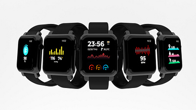 Smart Watch by Smart Ware 3d model android app apple clock design digital clock hand health motion graphics product smart watch ui design ui ux watch watches