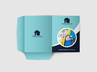 Cleaning Service Presentation Folder Design branding brochure carpet cleaning corporate design design door cleaning floor cleaning flyer flyer design folder folder design glass cleaning graphic design house cleaning logo presentation presentation folder property clean wall cleaning window cleaning