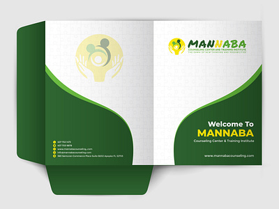 Counseling Center & Training Institute Presentation Folder branding brochure corporate design counseling center design flyer flyer design folder graphic design health center logo manaba medical treatment presentation presentation folder design training training institute