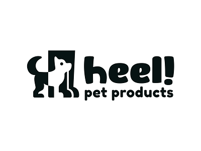 Heel! animal brand branding design dog doggy elegant friend graphic design heel illustration logo logo design logotype mark minimalism minimalistic modern pet sign