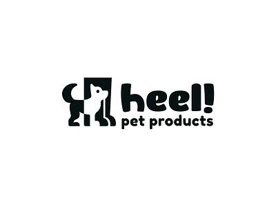 Heel! animal brand branding design dog doggy elegant friend graphic design heel illustration logo logo design logotype mark minimalism minimalistic modern pet sign