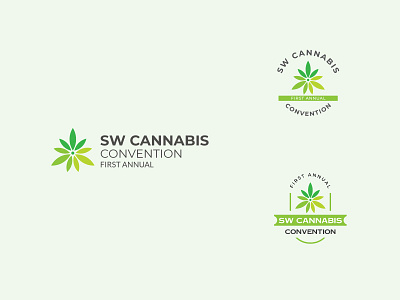 Logo Variations for Cannabis Convention cannabis convention cannabis logo graphic design graphic designer logo logo design logo for cannabis convention logo for conference logo variations mexico