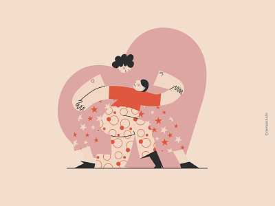 Will you dance with me? 2d adobe character design character illustration concept illustration dance digital illustration drawing simple editorial illustration flat geometric heart illustration love pattern red simple simple colors simple lines vector