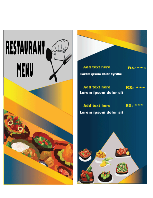 Restaurant menu