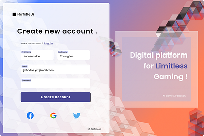 Sign Up - Daily UI #001 design ui