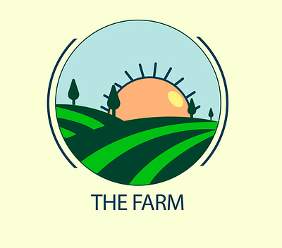 Farm LOGO branding design graphic design illustration logo vector