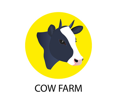 THE COW branding design graphic design illustration logo vector