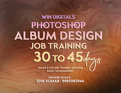 For beginners Album Design Job Training - 30 to 45days Traning album album design design graphic graphicdesign graphicdesigners photo album editing photoediting photography photoshop edit photoshopcc training wedding album design