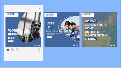 International Organisation On Migration NGO Social media Brandin