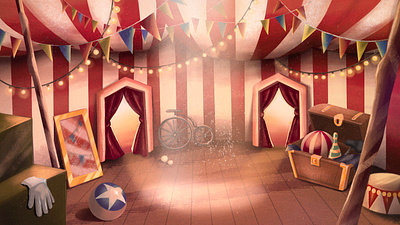 circus design digitalart game illustration procreate