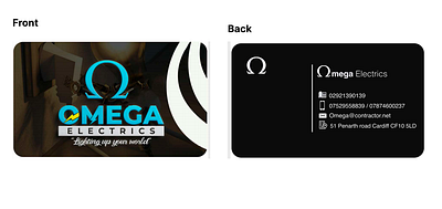 Omega Electronic Business Card Design