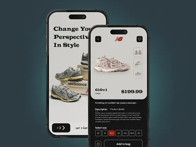 New Balance | Mobile App app app design app interface app interface design app ui design applications cart clothing app e shop ios iphone mobile mobile app mobile app design mobile applications design mobile shop mobile ui design shoes app sneakers