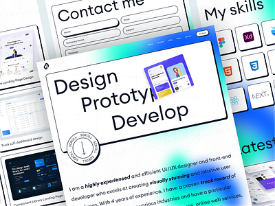 Creative Web Designer Portfolio branding creative design design inspirations landing page logo portfolio ui ui design ux web designer web designer portfolio