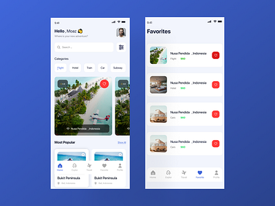 Travel App design ui ui ux ui ux design ux ui ux design webdesign