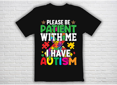 World Autism Day t shirt design illness