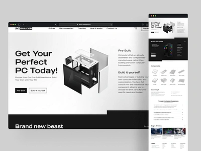 PC Builder Website build pc landing build pc website case study computer custom pc custom pc website gaming gaming components gaming pc website gaming website pc builder pc components pc components hero pc landing page pc selling website pc store pc store website sell pc website your pc