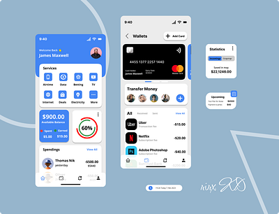 Banking app banking ui ui designs uiux kd ux