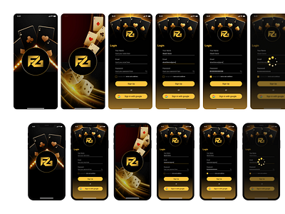 Felix Casino Game UI app app design application cards casino casino app design figma game design gaming gaming application gaming ui graphic design online games photoshop splash screen splash screens ui uiux user interface