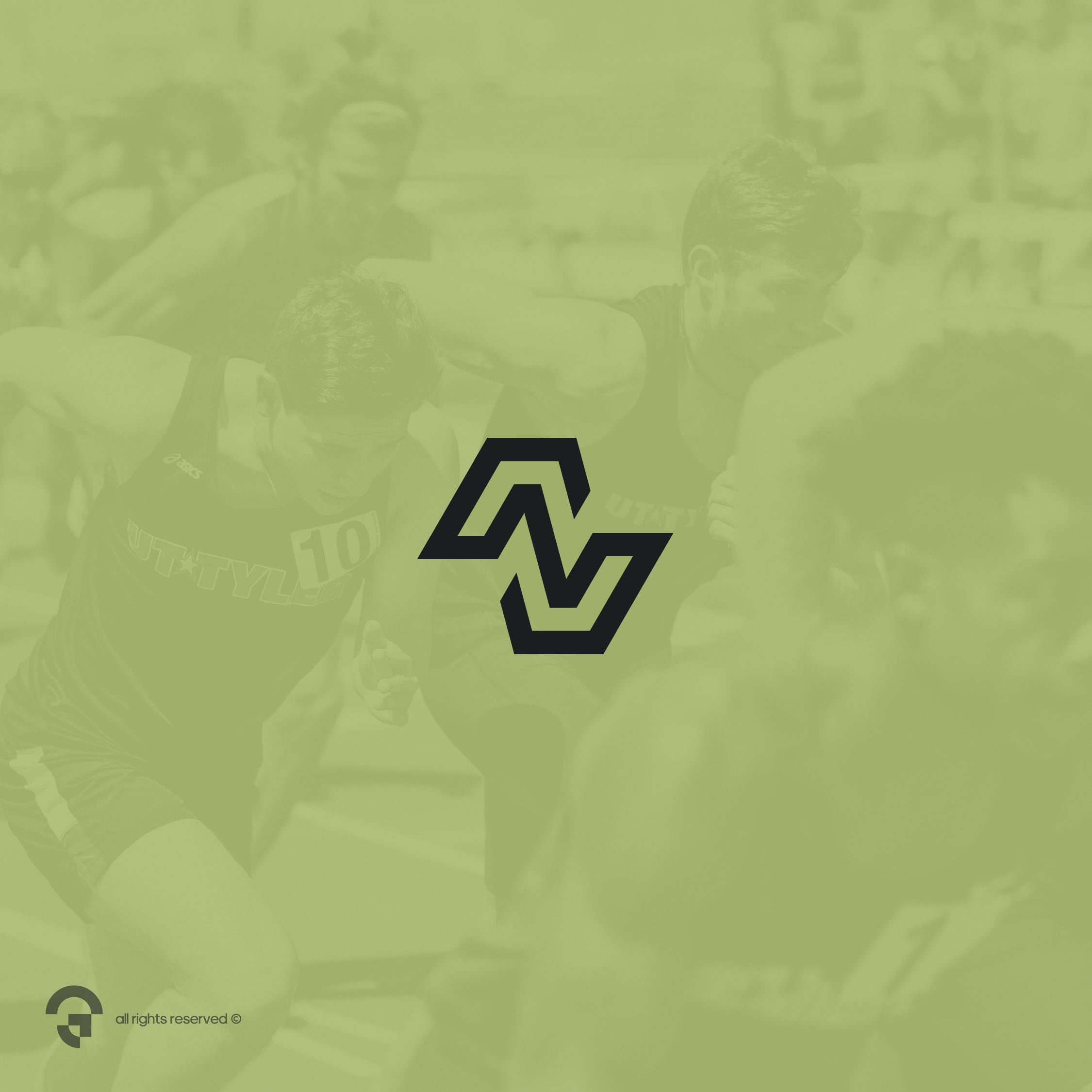 Geometric N+Z Monogram branding clean design edgy geometric graphic design lineart logo minimalist modern simple strong vector