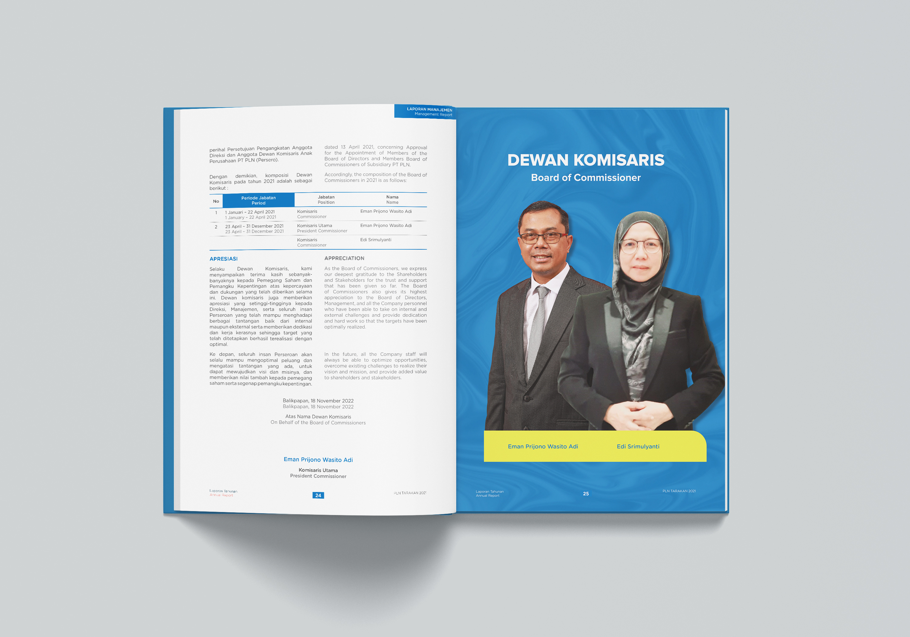 2021 Annual Report PT PLN TARAKAN book design by Imam Adi Hermawan on ...