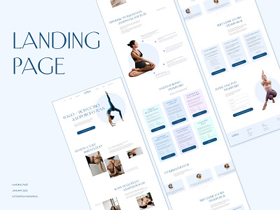 Yoga Studio | Landing page design figma homepage landing landing page logo ui ui design web design webdesign website yoga