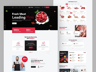 Butcher & Meat Shop Website butchershop checkout design chicken conversion rete optimaization e commerce fish meat website meatshop mutton product page design products responsive design shopping cart design uidesign user experience design user interface desgin website optimization website redesign