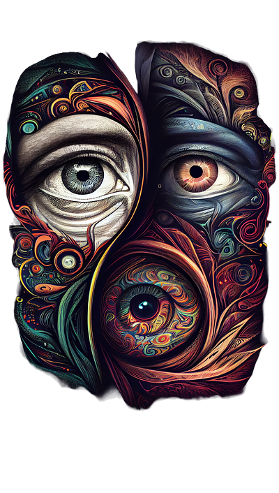 3 Eyes - Graphic Art sun