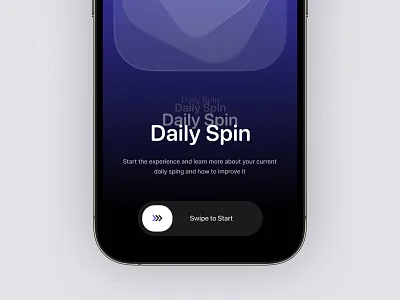 Swipe UI app blur clean design ios iphone ui ux