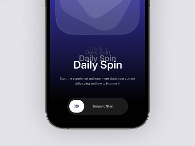 Swipe UI app blur clean design ios iphone ui ux