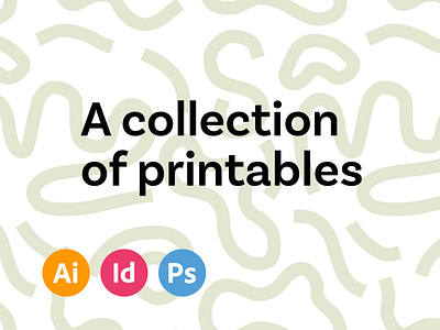 A collection of printables collection graphic design print