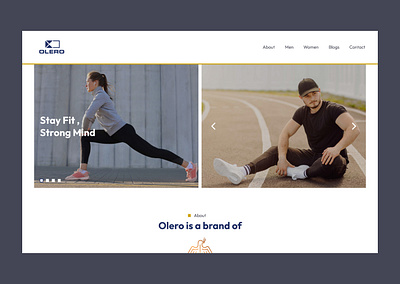 Fashion Sportswear - Website Design designtrends sportswear ui design website website design